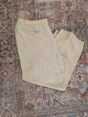 Women's Calvin Klein Linen Blend Khaki Work Pants / Chinos. Size 20W